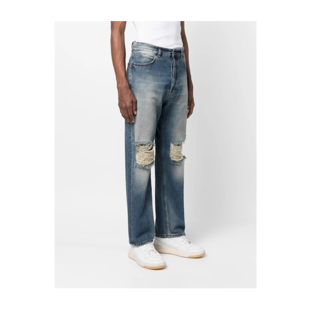 Haikure Louise Mid Blue L0744 Straight Jeans Blue Heren