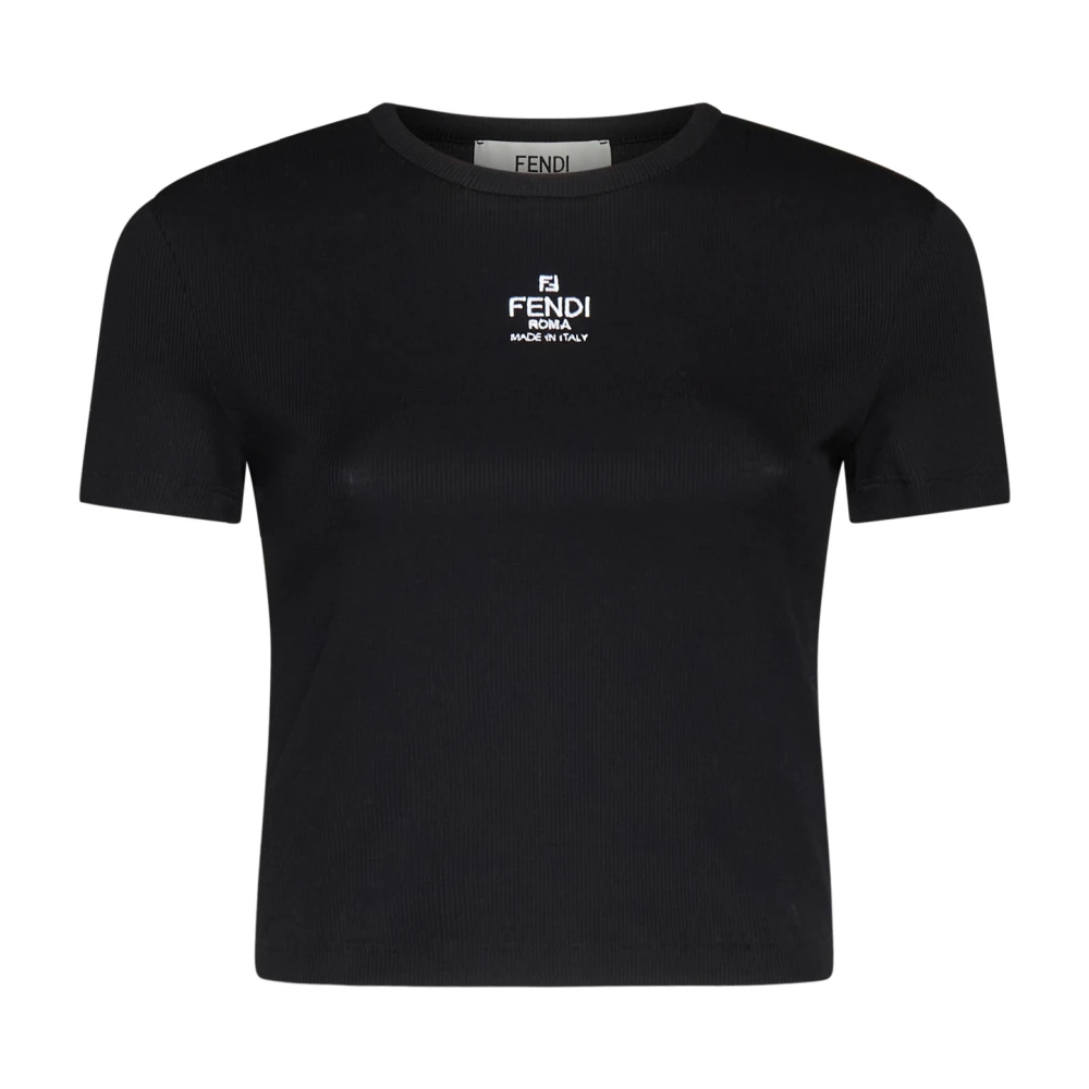 Fendi Zwarte T-shirts en Polos Black Dames