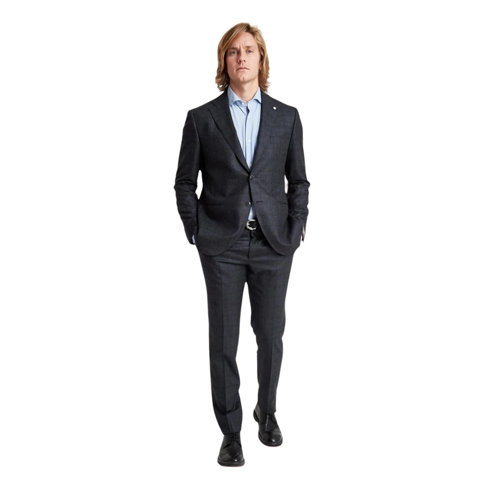 Suits > Suit Sets > Single Breasted Suits - - Luigi Bianchi Mantova - Modalova