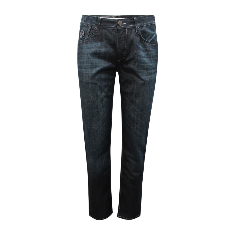 North Sails Blue Sebastian Straight Fit Trousers - Male - Slim Fit Jeans - W30 - Jeans