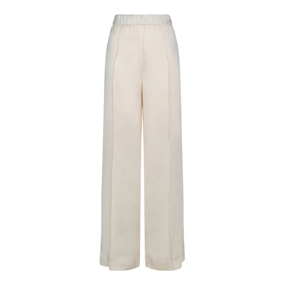 Jil Sander Vrouw Wit Dames, Broeken, : Viscose, 2XS