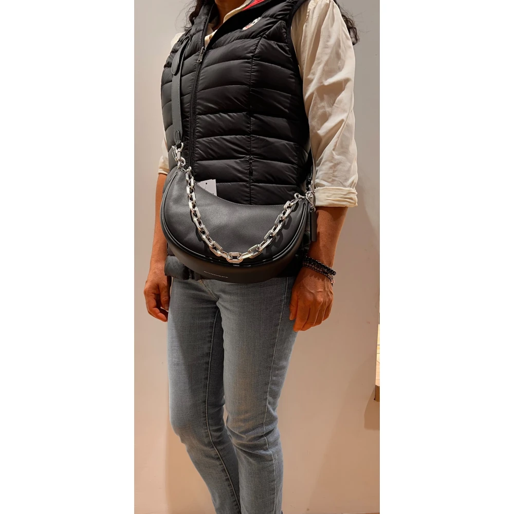 Coach Zwarte leren gondel tas Black Dames