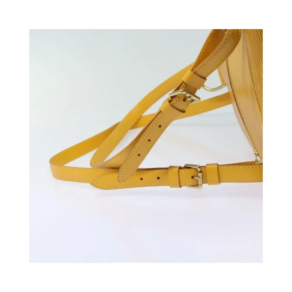 Louis Vuitton Vintage Pre-owned Fabric backpacks Yellow Dames