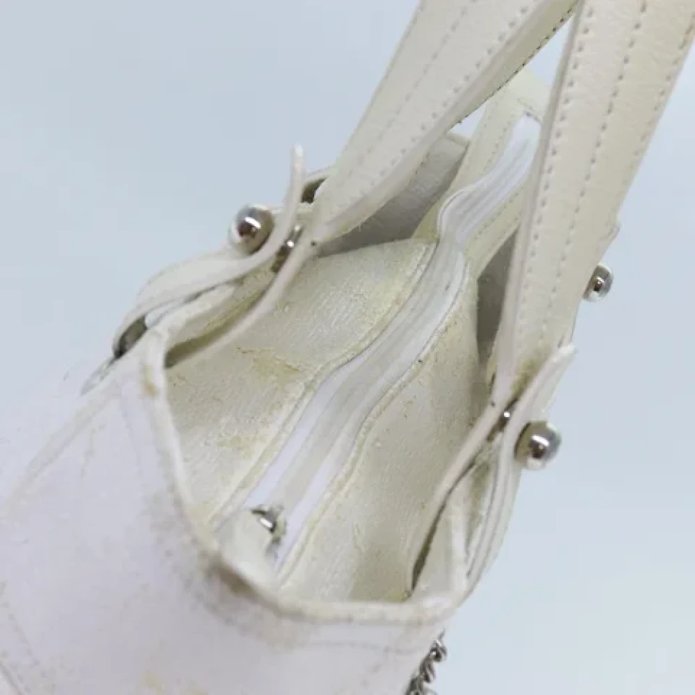 Chanel Vintage Pre-owned Canvas totes White Dames
