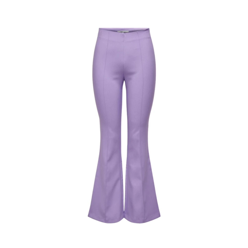 Only Mujer Morado Pantalones, Púrpura, Talla: L