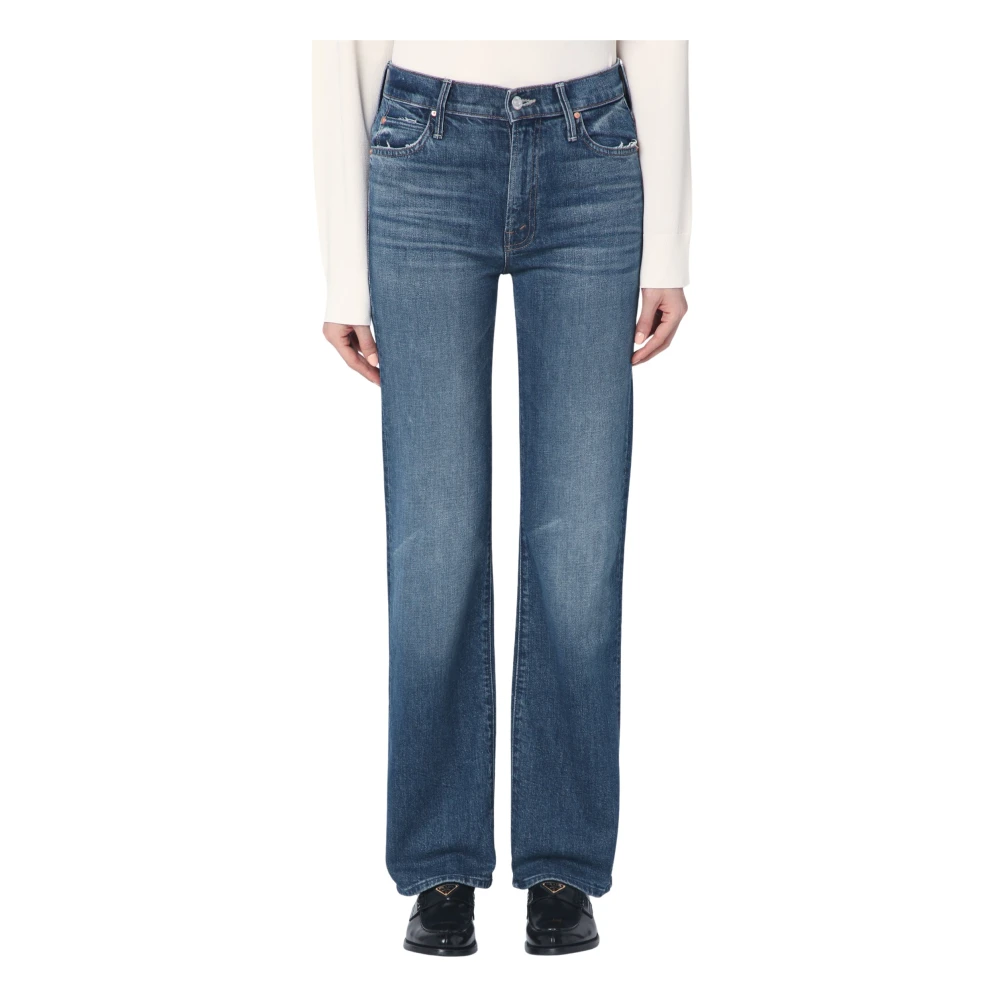 Mother Slim Fit Kick It Jeans Blue Dames