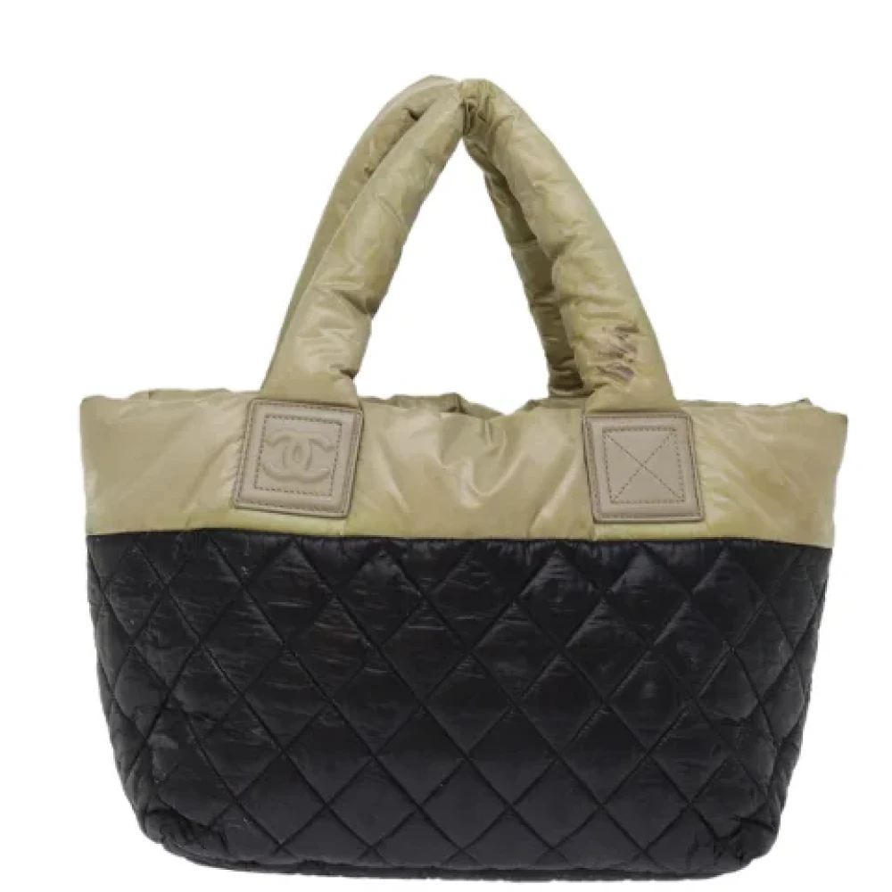 Chanel Vintage Pre-owned Nylon handbags Black Dames