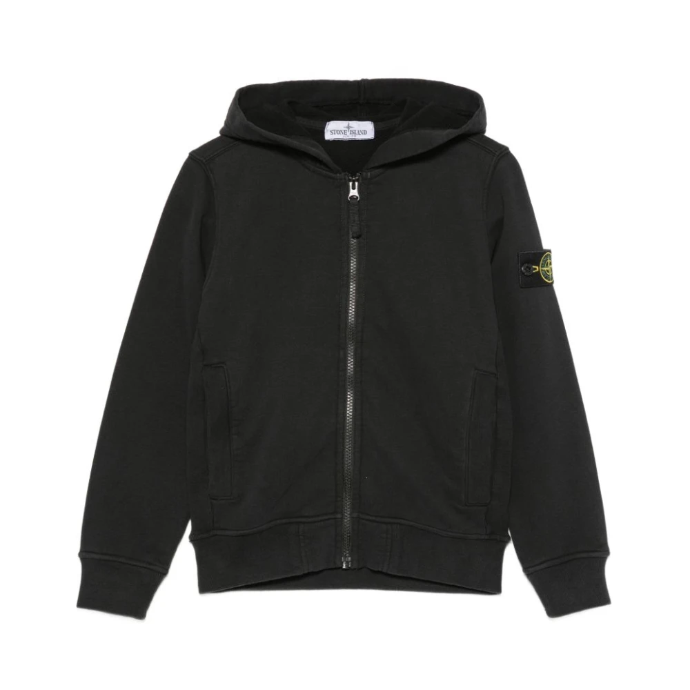 Stone Island , Kids Sweatshirts, Unisex, Black, 12 Y, Kids Jumpers