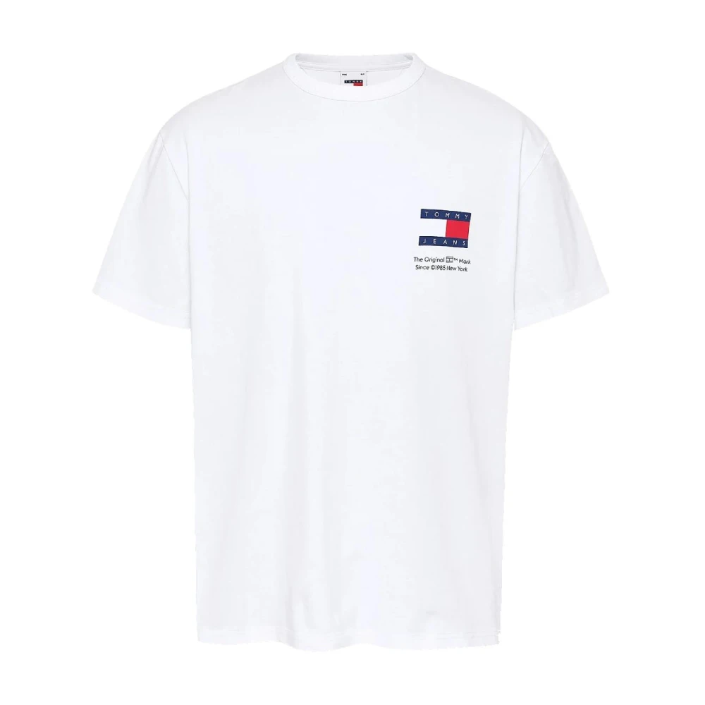 Tommy Hilfiger Grappig Novelty Tee met Frisse Visuele Details White Heren