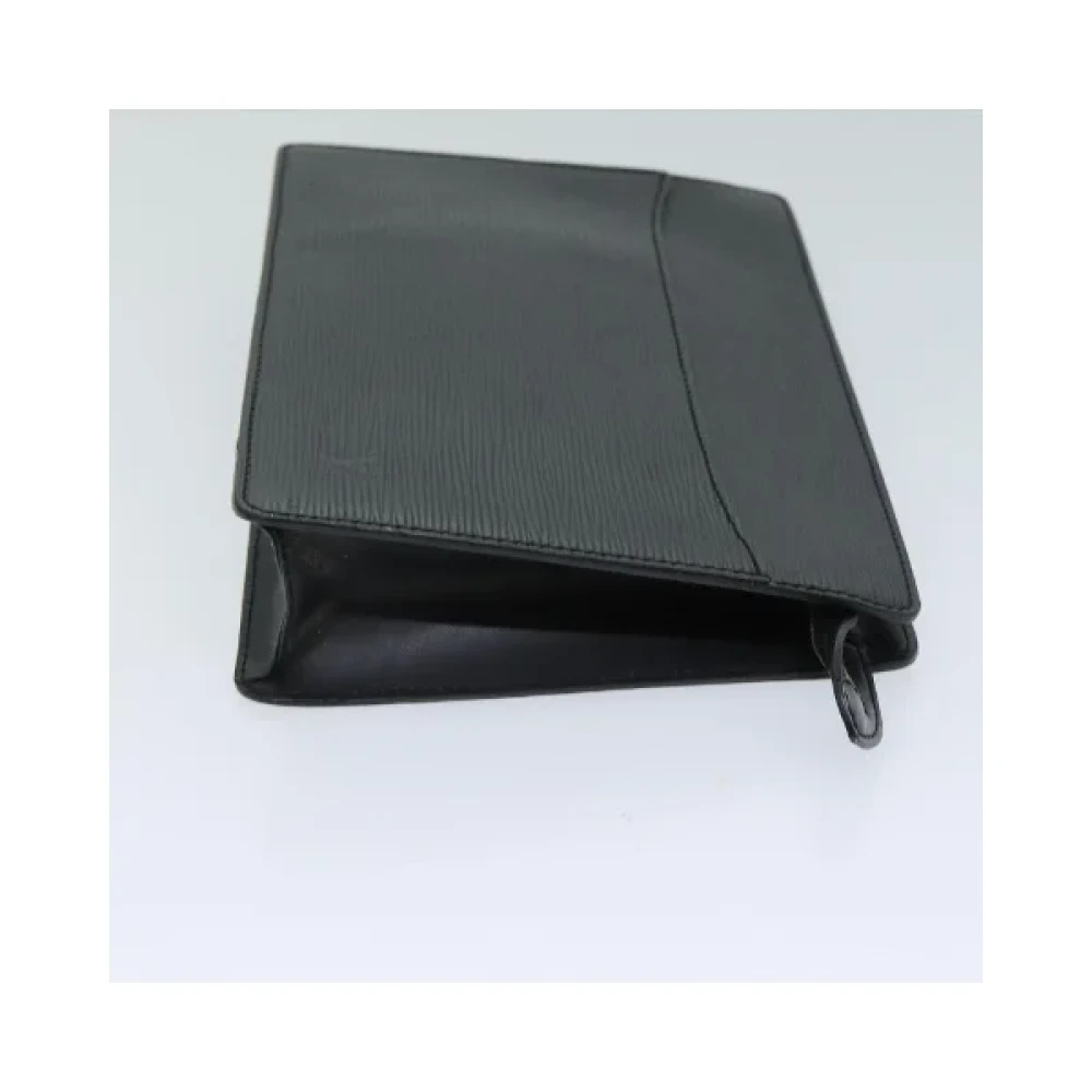 Louis Vuitton Vintage Pre-owned Leather clutches Black Dames