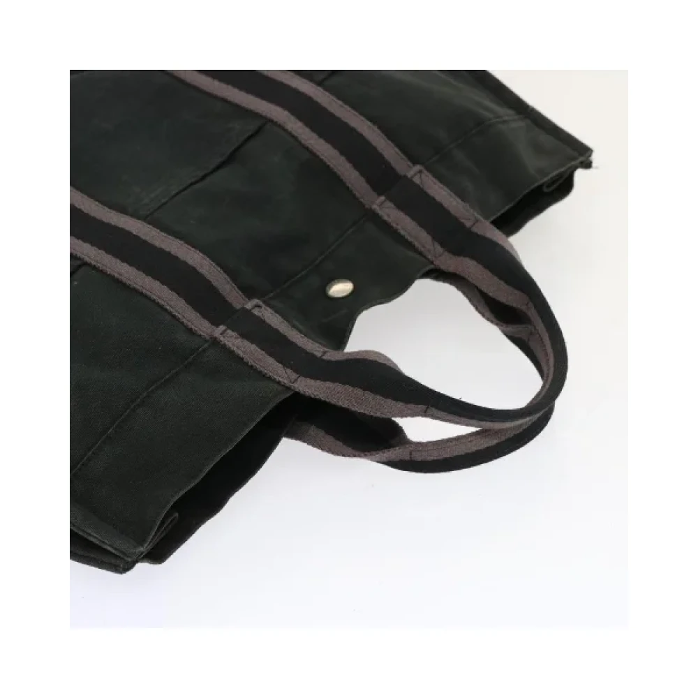 Hermès Vintage Pre-owned Cotton handbags Black Dames