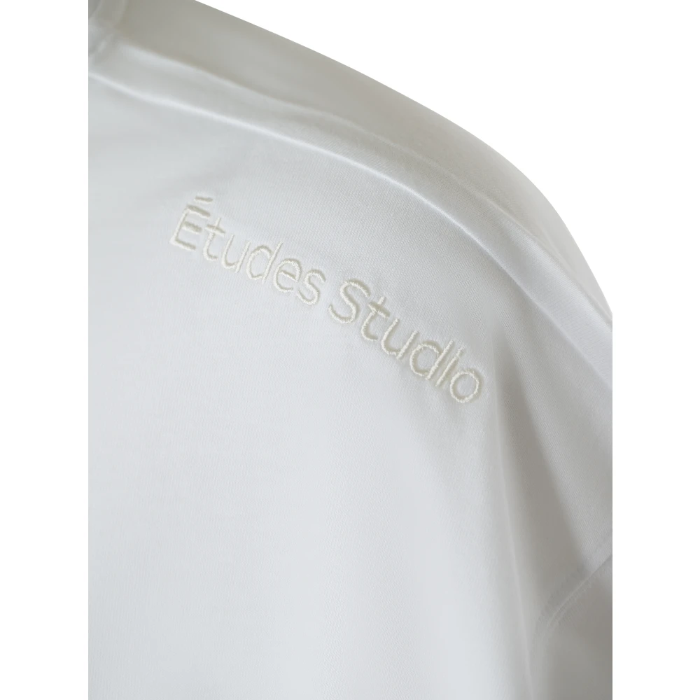 Études Witte Oversize Zak T-shirts en Polo's White Heren