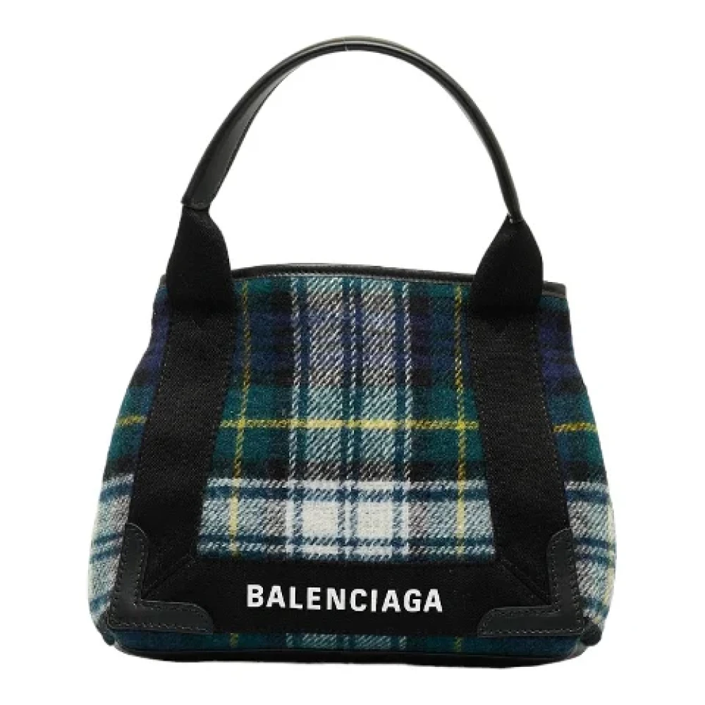 Balenciaga Vintage Pre-owned Canvas handbags Green Dames