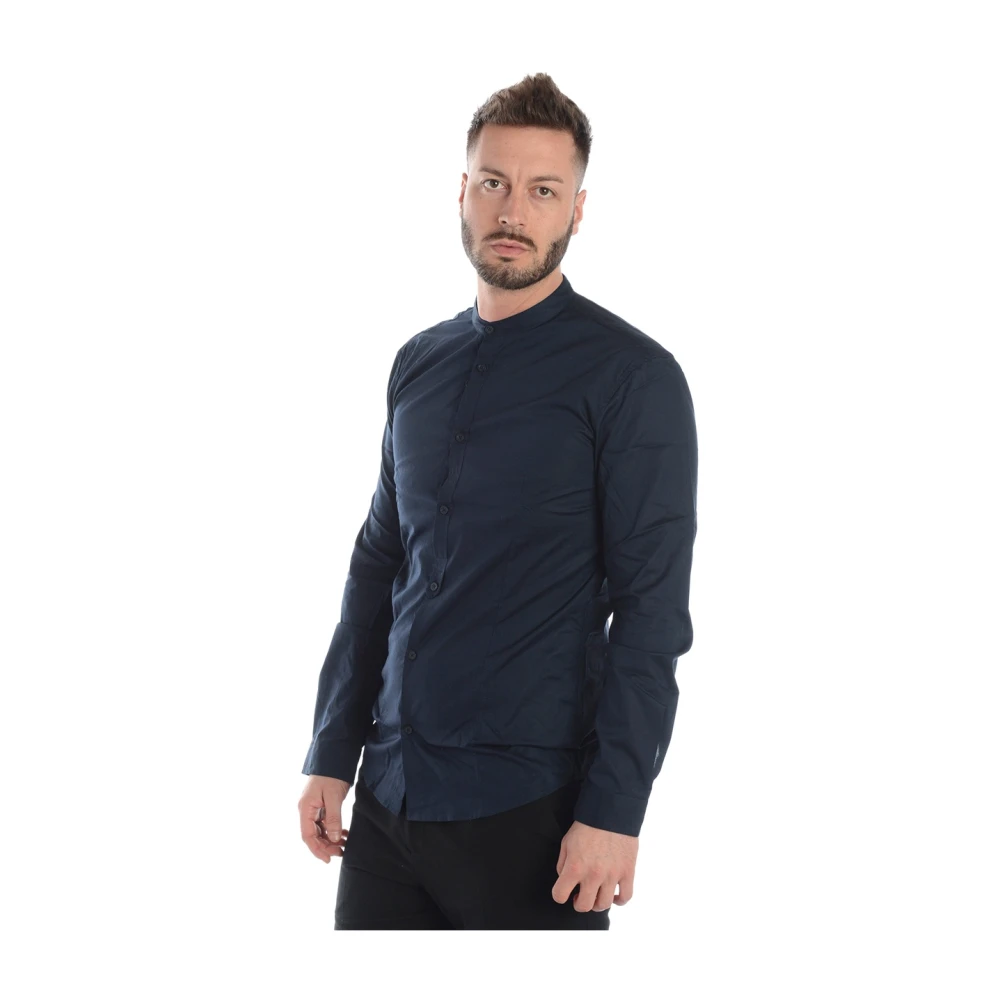 Daniele Alessandrini Slim Fit Angle Shirt Blue Heren