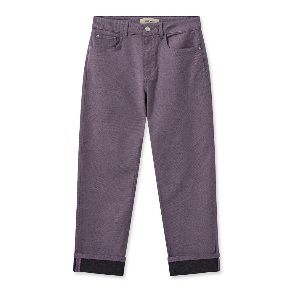 MOS MOSH Relaxed Fit Delight Jeans in Iris Orchid Purple Dames