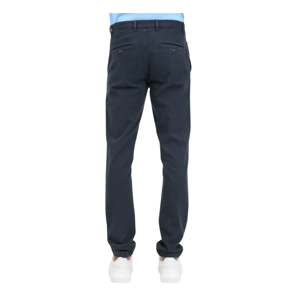 Tommy Hilfiger Vintage Slim Fit Blauwe Chino Broek Blue Heren