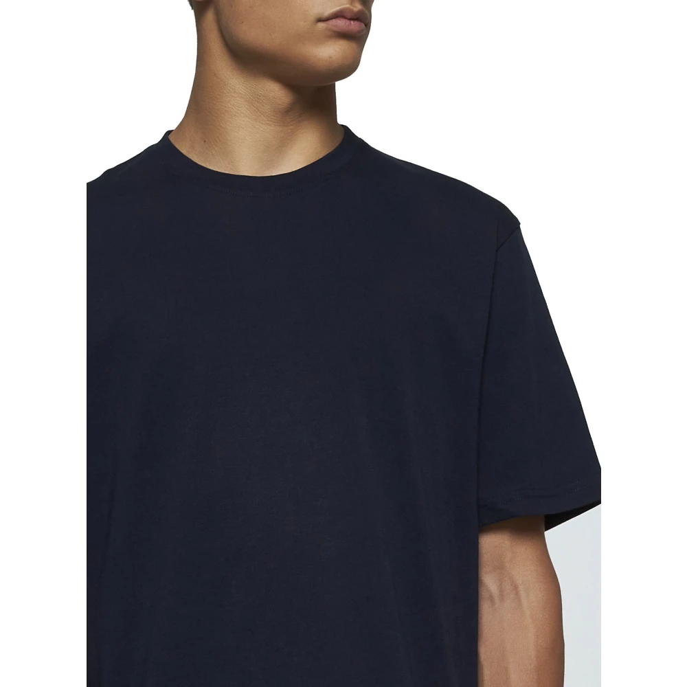 Studio Nicholson Korte mouw T-shirts en Polos Blue Heren