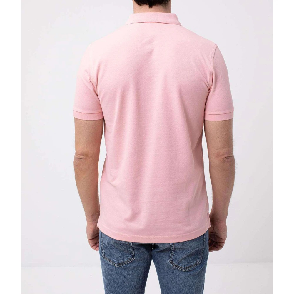Fay Klassiek Polo Shirt voor Mannen Pink Heren