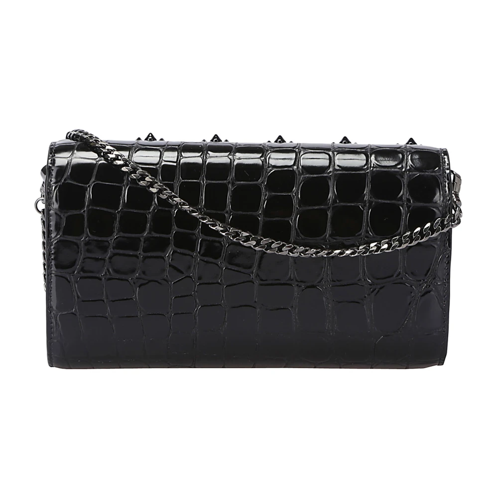 Christian Louboutin Gestudeerde Schouderband Schoudertas Black Dames