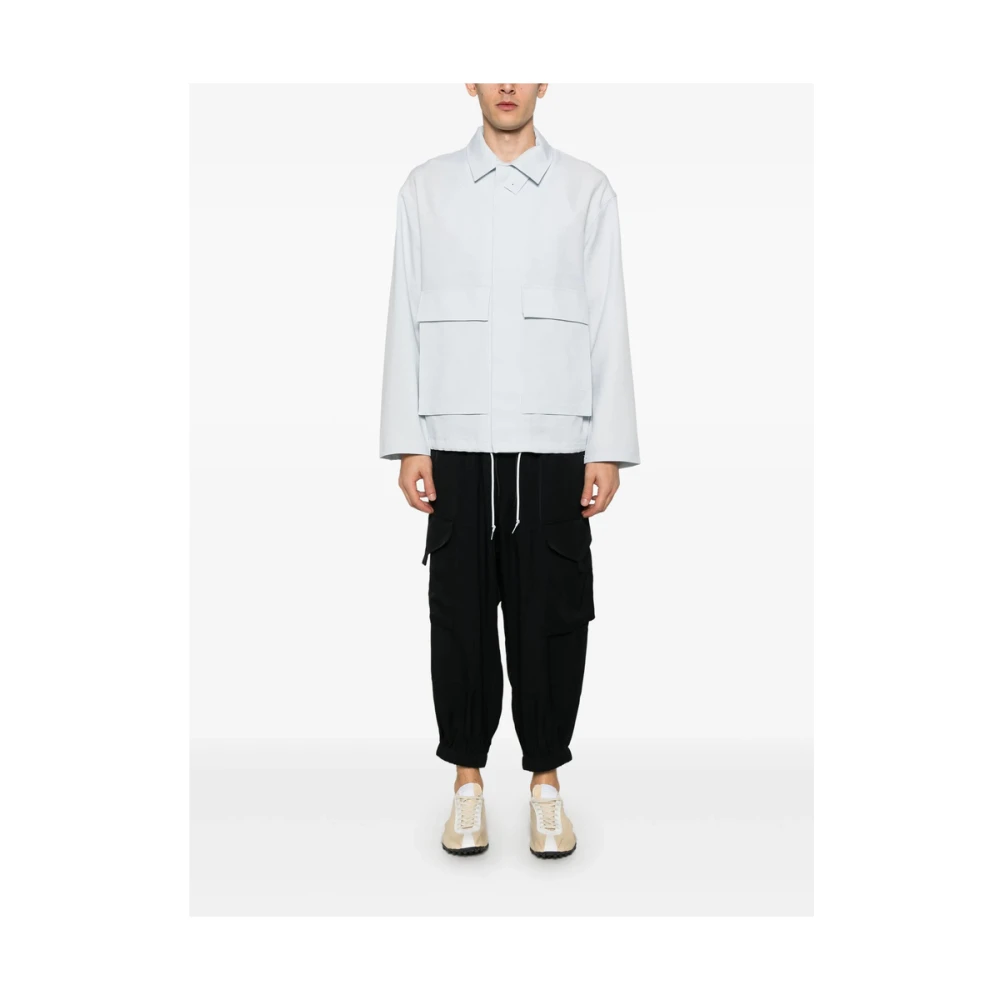 Y-3 Zwarte Cargo Broek met Elastische Details Black Heren