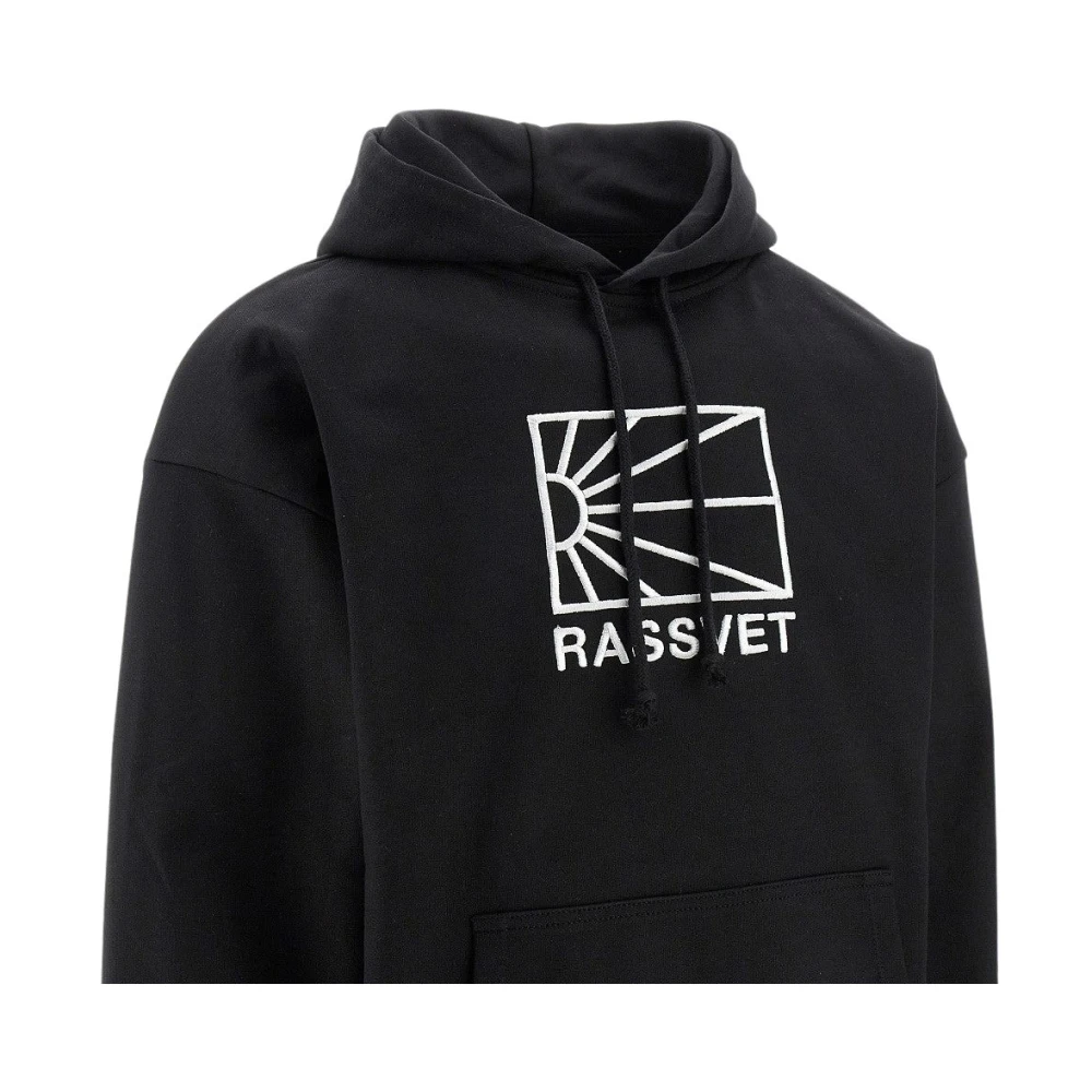 Rassvet Katoenen Hoodie met Voorzak en Logo Black Heren