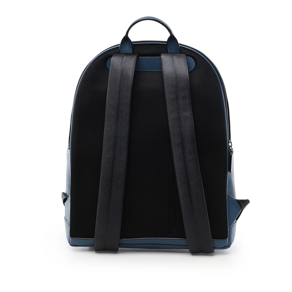 Michael Kors Blauwe Leren Rugzak met Ritssluiting Blue Dames