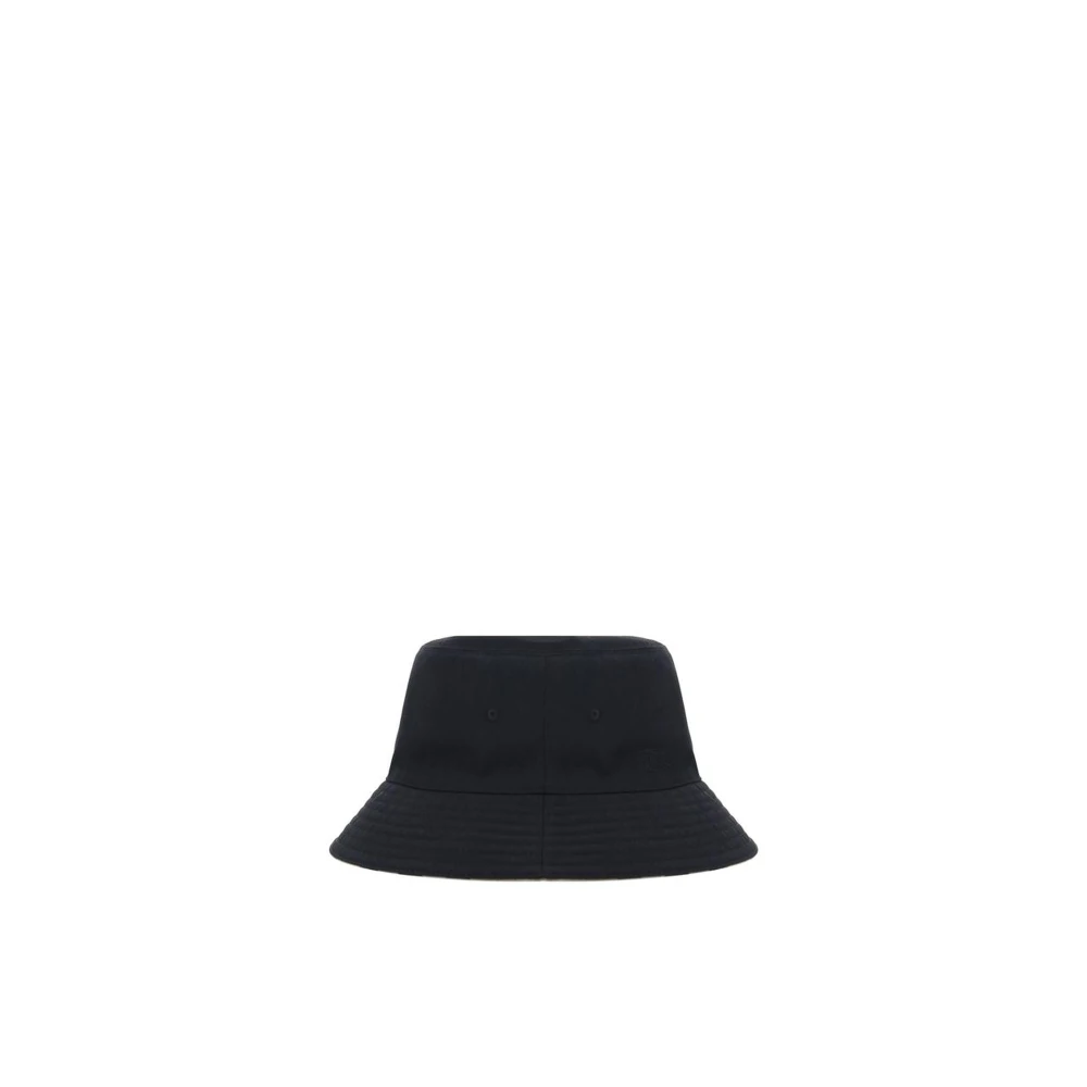 Burberry Omkeembare Katoenen Bucket Hat Iconisch Patroon Black Heren