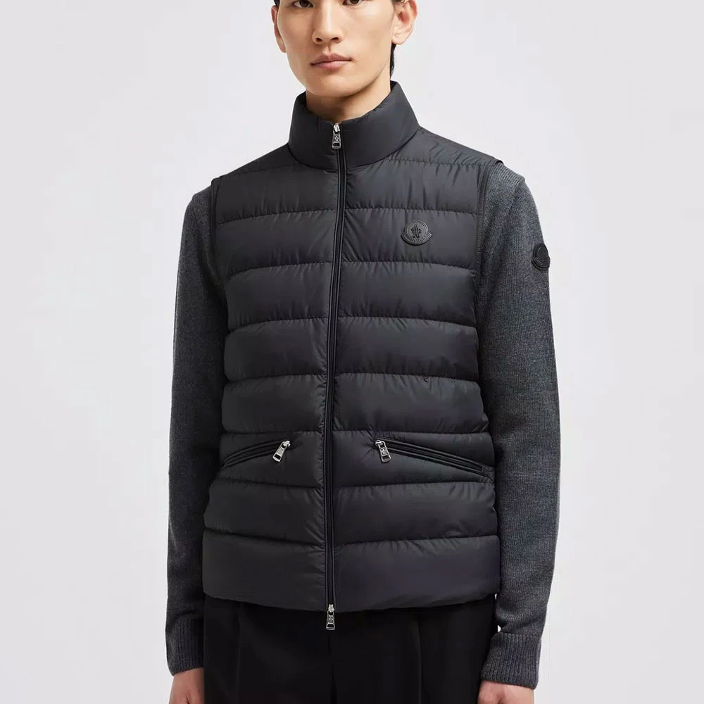 Moncler Klassieke Zwarte Donsvest Black Heren