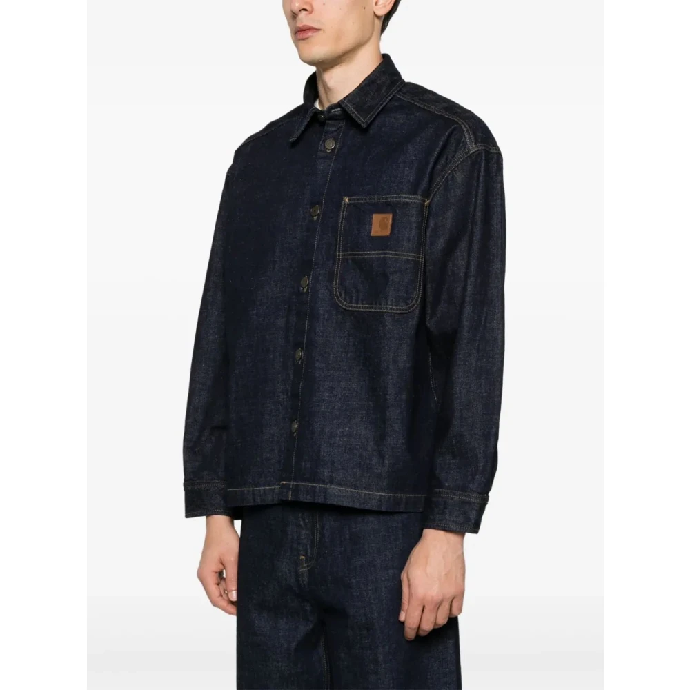 Carhartt WIP Stijlvol Lovilia Shirtjack Camano Blue Heren