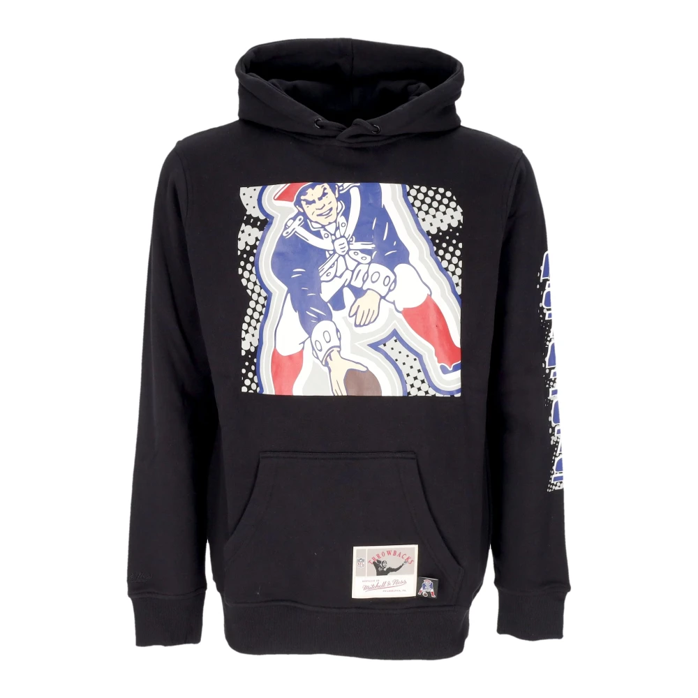 Mitchell & Ness Black Nfl Big Face Hoodie - Male - Hoodies - S - Sweatshirts & Hoodies