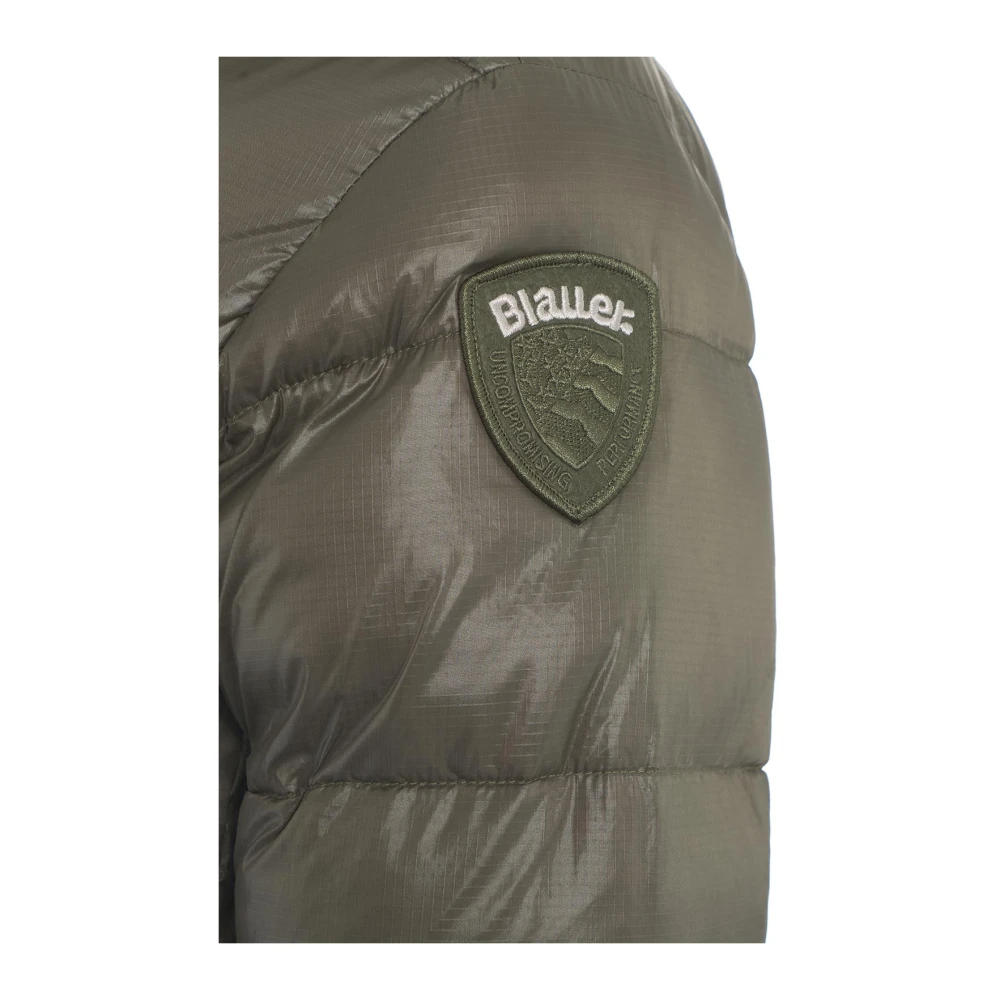 Blauer Gewatteerde Eco Donsjas Groen Green Dames