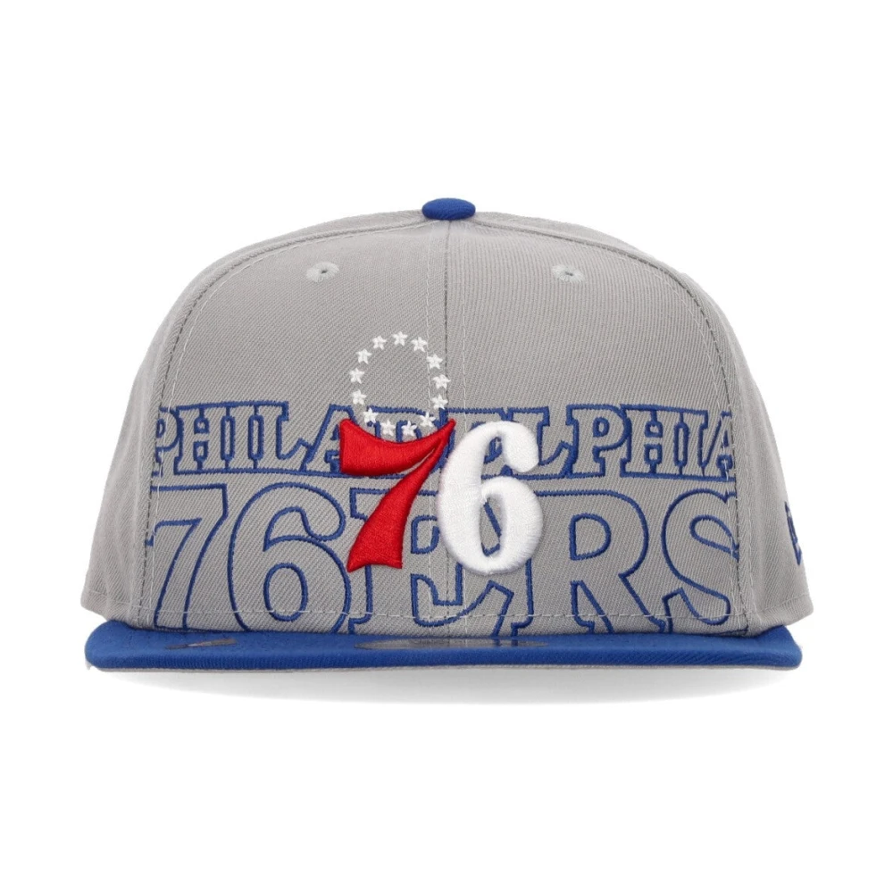 new era NBA Draft 76ers Flat Brim Cap Multicolor Heren