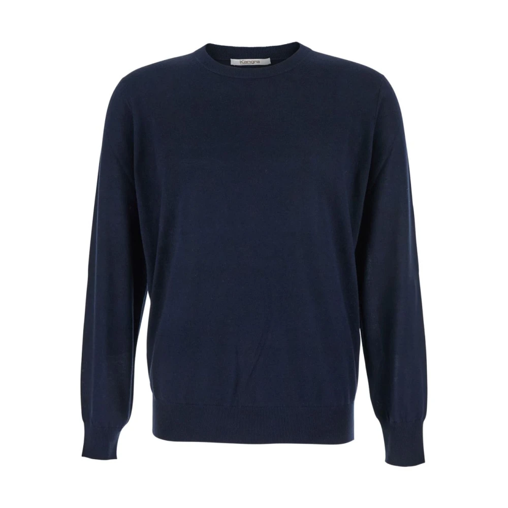 Kangra Men's Blue Round-Neck Sweater