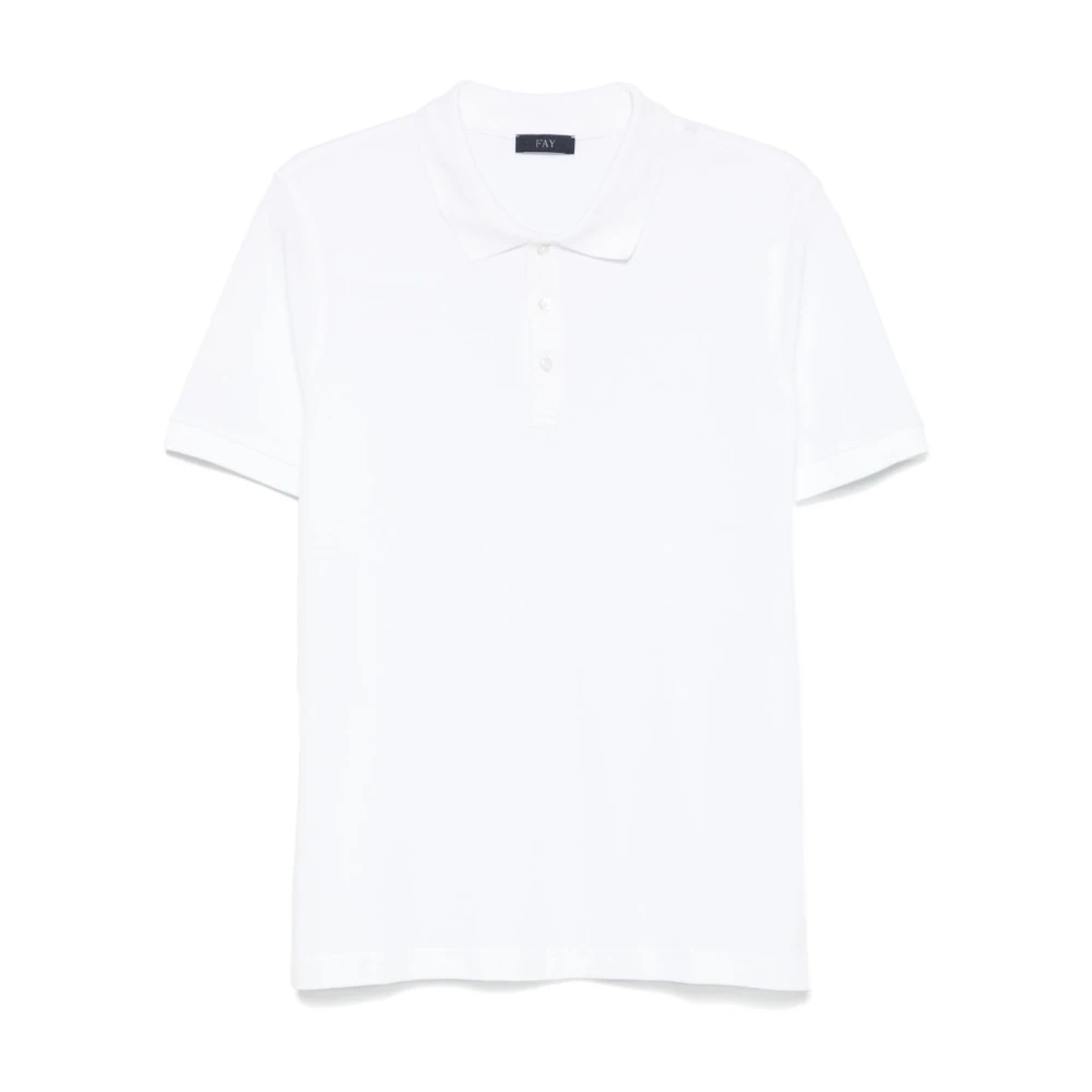 Fay - Tops > Polo Shirts - White - Fay - Modalova