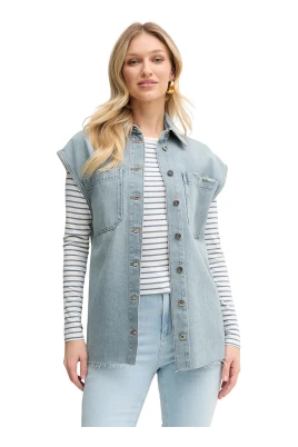 Frayed Denim Vest