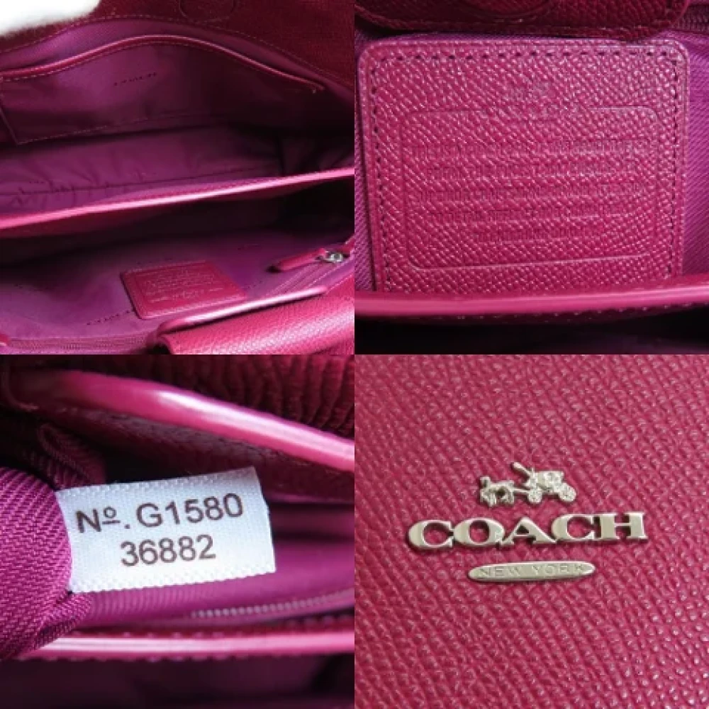 Coach Pre-owned Leather handbags Brown Dames
