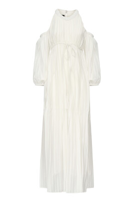 white-striped-georgette-dress-with-wide-sleeves