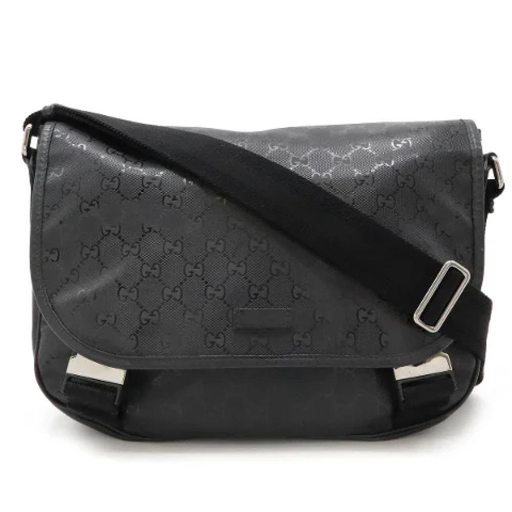 Gucci Vintage Pre-owned Leather crossbody-bags Black Dames