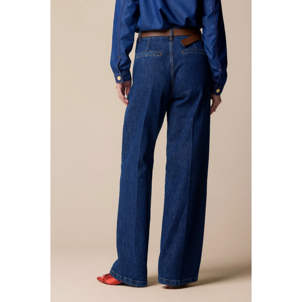 Kocca Stijlvolle Wide Jeans voor Vrouwen Blue Dames