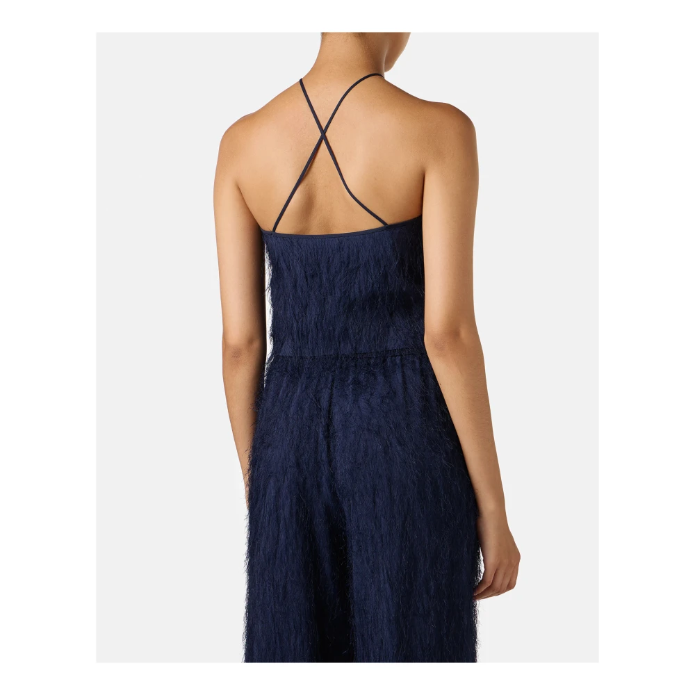 Iceberg Blauwe regular fit pluis viscose top Blue Dames