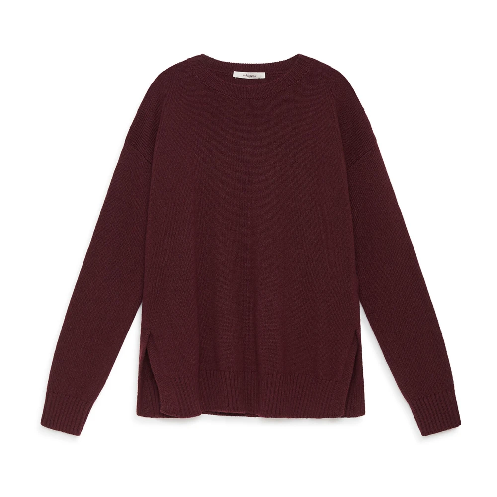 Maliparmi Donna Rosso Maglieria Cashmere Merinos