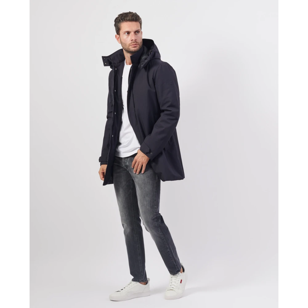Save The Duck Blauwe Puffer Jas Blue Heren