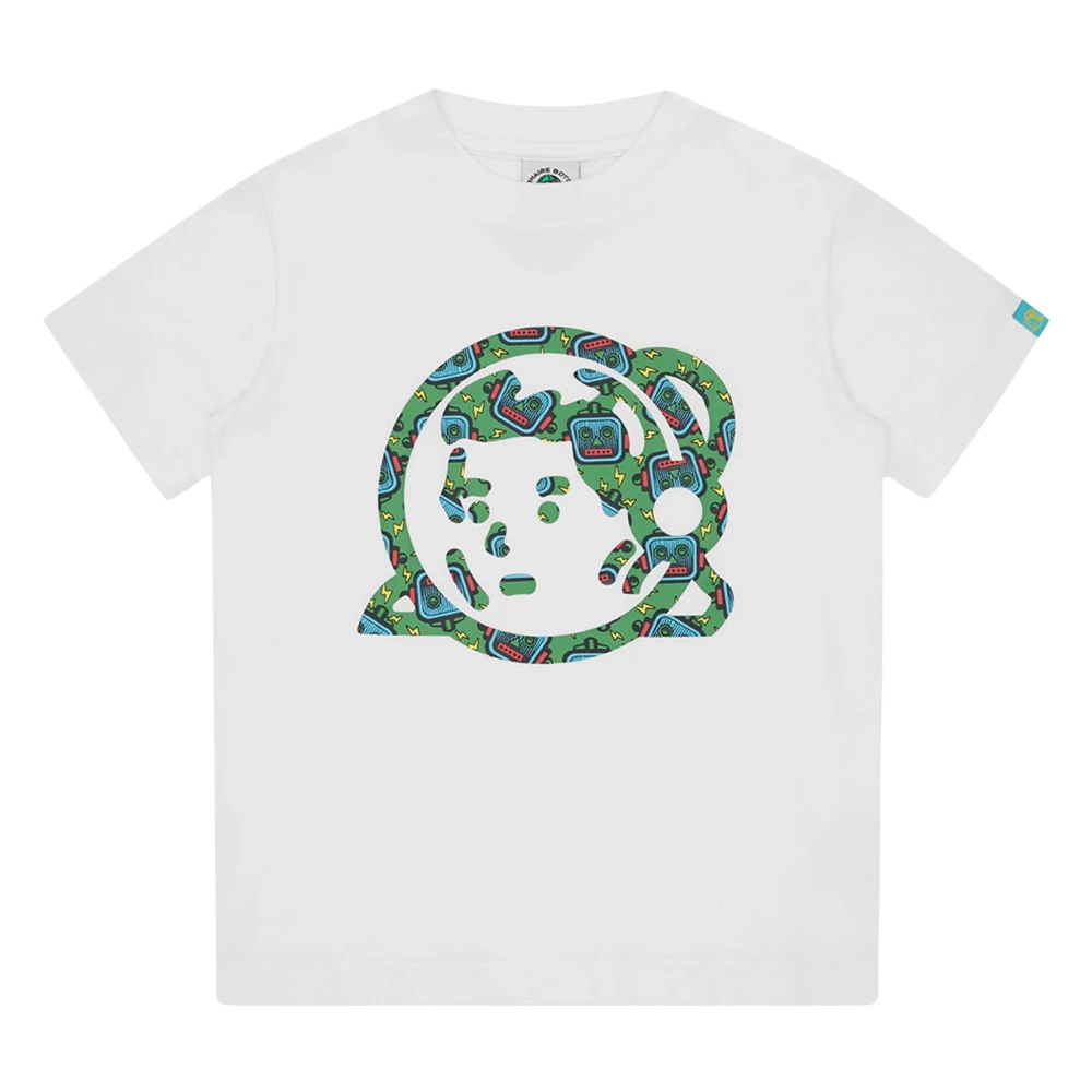 Billionaire Boys White Robot Fill Astro T-Shirt In Size 10 Y