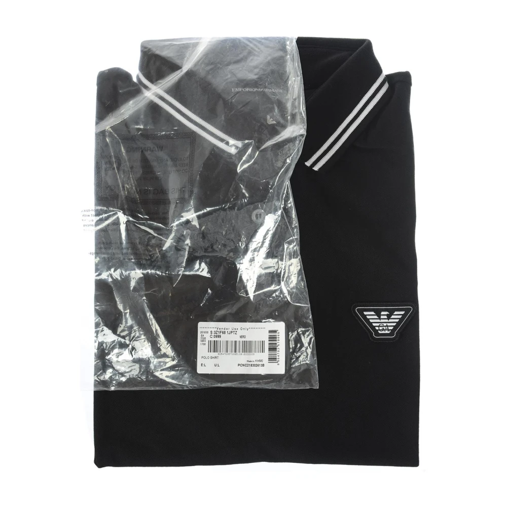 Emporio Armani Klassieke Polo Shirt voor Mannen Black Heren