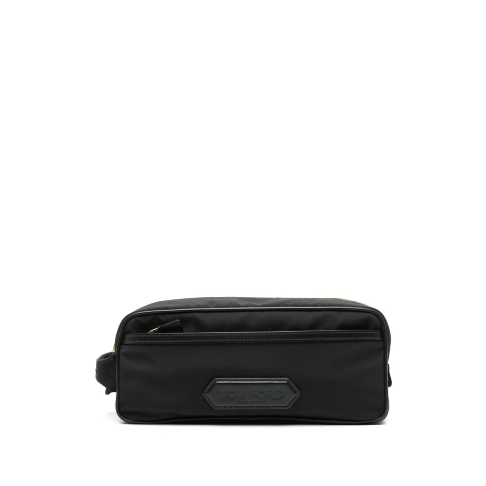 Tom Ford Zwarte Logo Toilettas Black Heren