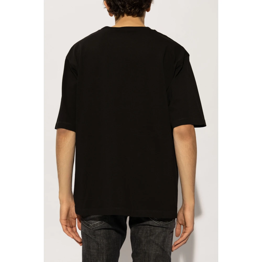 Dsquared2 T-shirt met logo Black Heren