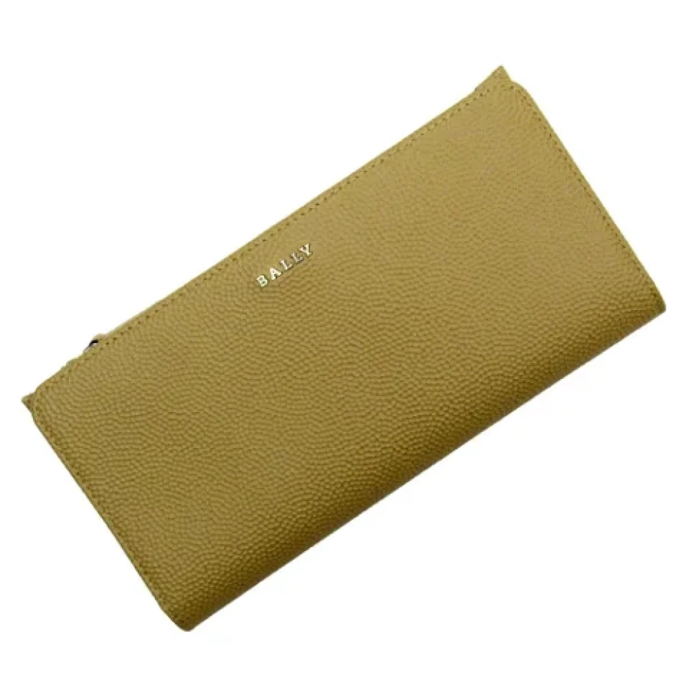 Bally Pre-owned Leather wallets Beige Dames