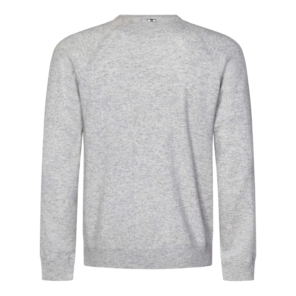 Herno Cashmere Crewneck Sweater Aw24 Gray Heren