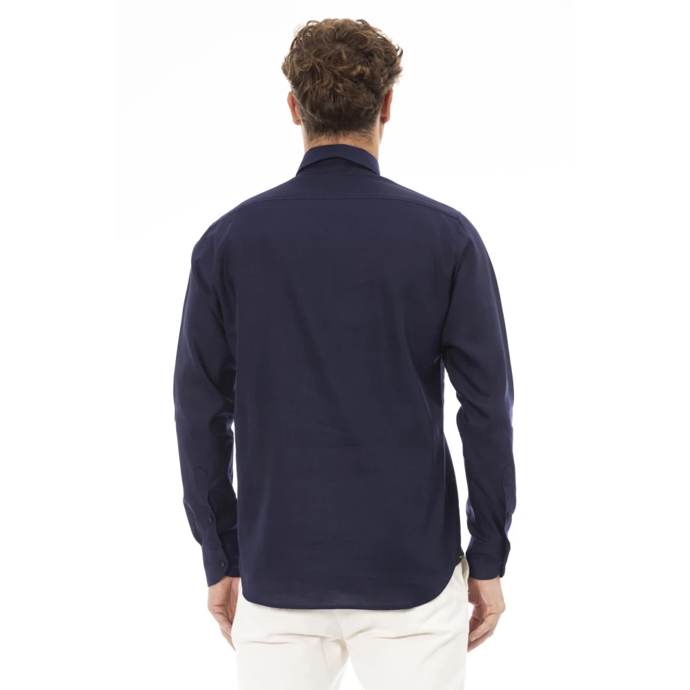 Baldinini Overhemd met knopen Blue Heren