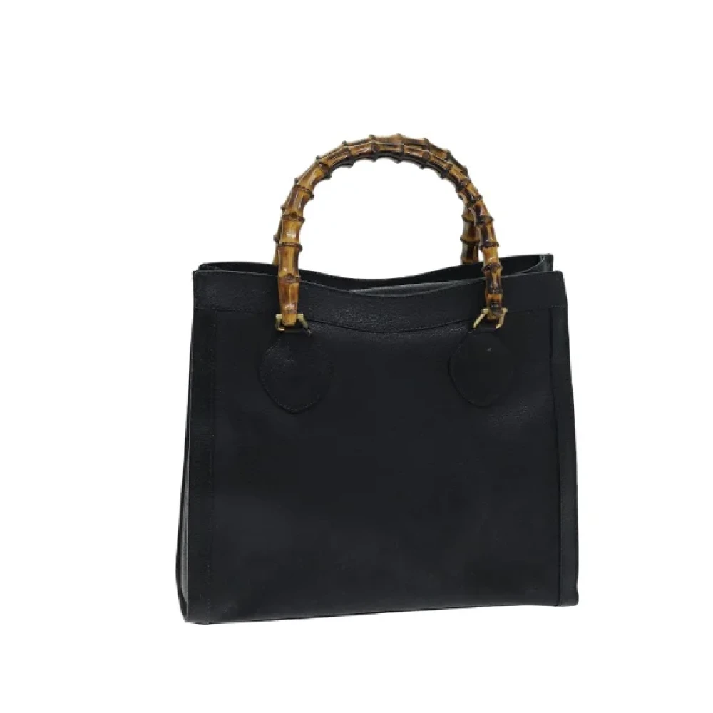 Gucci Vintage Pre-owned Leather handbags Black Dames